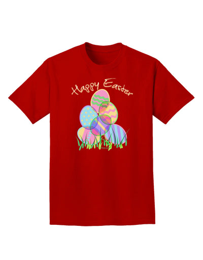 Happy Easter Gel Look Print Adult Dark T-Shirt-Mens T-Shirt-TooLoud-Red-Small-Davson Sales