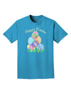 Happy Easter Gel Look Print Adult Dark T-Shirt-Mens T-Shirt-TooLoud-Turquoise-Small-Davson Sales