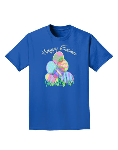 Happy Easter Gel Look Print Adult Dark T-Shirt-Mens T-Shirt-TooLoud-Royal-Blue-Small-Davson Sales