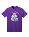 Happy Easter Gel Look Print Adult Dark T-Shirt-Mens T-Shirt-TooLoud-Purple-Small-Davson Sales