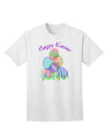 Happy Easter Gel Look Print Adult T-Shirt - Premium Quality for Festive Celebrations-Mens T-shirts-TooLoud-White-Small-Davson Sales