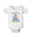 Happy Easter Gel Look Print Baby Romper Bodysuit-Baby Romper-TooLoud-White-06-Months-Davson Sales