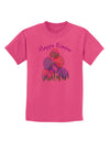 Happy Easter Gel Look Print Childrens T-Shirt-Childrens T-Shirt-TooLoud-Sangria-X-Small-Davson Sales