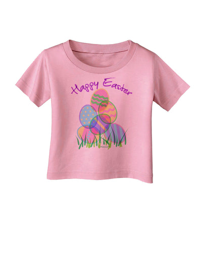 Happy Easter Gel Look Print Infant T-Shirt-Infant T-Shirt-TooLoud-Candy-Pink-06-Months-Davson Sales