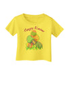 Happy Easter Gel Look Print Infant T-Shirt-Infant T-Shirt-TooLoud-Yellow-06-Months-Davson Sales