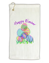 Happy Easter Gel Look Print Micro Terry Gromet Golf Towel 16 x 25 inch-Golf Towel-TooLoud-White-Davson Sales