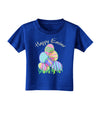 Happy Easter Gel Look Print Toddler T-Shirt Dark-Toddler T-Shirt-TooLoud-Royal-Blue-2T-Davson Sales