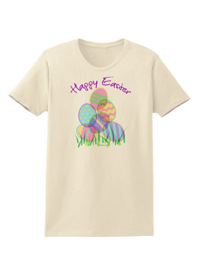 Happy Easter Gel Look Print Womens T-Shirt-Womens T-Shirt-TooLoud-Natural-X-Small-Davson Sales