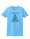 Happy Easter Gel Look Print Womens T-Shirt-Womens T-Shirt-TooLoud-Aquatic-Blue-X-Small-Davson Sales