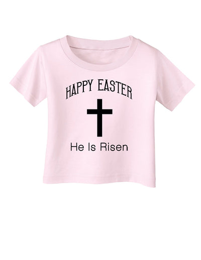 Happy Easter He Is Risen Christian Infant T-Shirt-Infant T-Shirt-TooLoud-Light-Pink-06-Months-Davson Sales