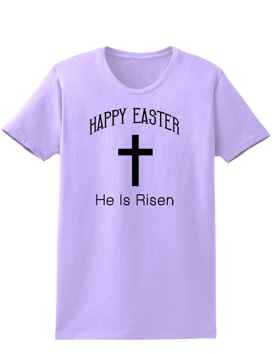 Happy Easter He Is Risen Christian Womens T-Shirt-Womens T-Shirt-TooLoud-White-X-Small-Davson Sales