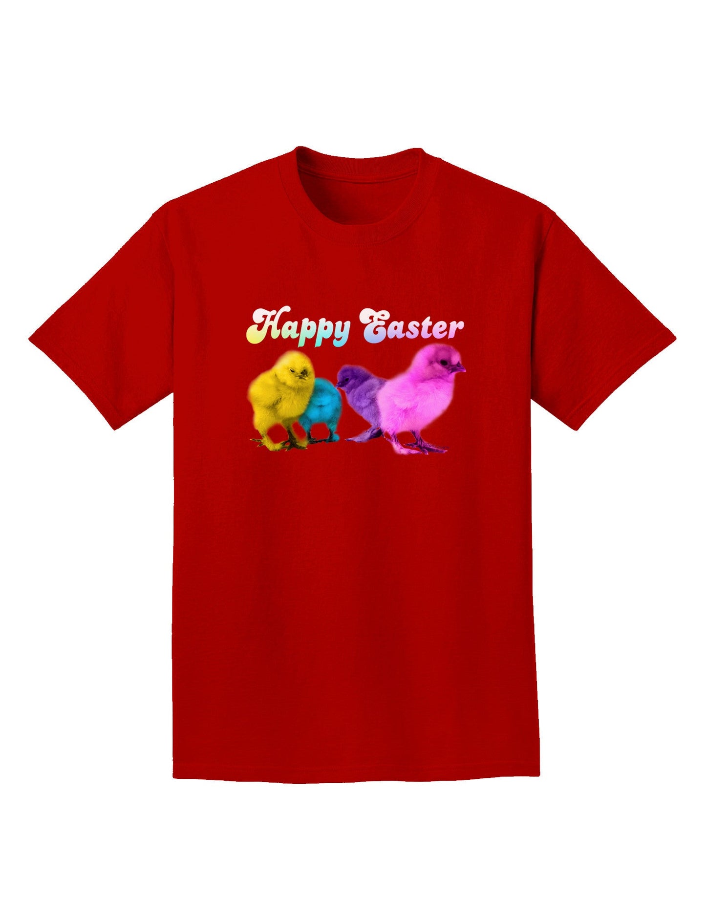 Happy Easter Peepers Adult Dark T-Shirt-Mens T-Shirt-TooLoud-Red-Small-Davson Sales