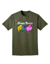 Happy Easter Peepers Adult Dark T-Shirt-Mens T-Shirt-TooLoud-Military-Green-Small-Davson Sales