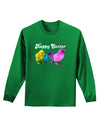 Happy Easter Peepers Adult Long Sleeve Dark T-Shirt-Long Sleeve Shirt-TooLoud-Kelly-Green-Small-Davson Sales