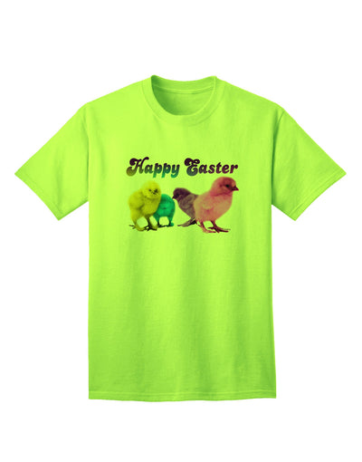 Happy Easter Peepers Adult T-Shirt: Premium Quality, Limited Edition-Mens T-shirts-TooLoud-Neon-Green-Small-Davson Sales