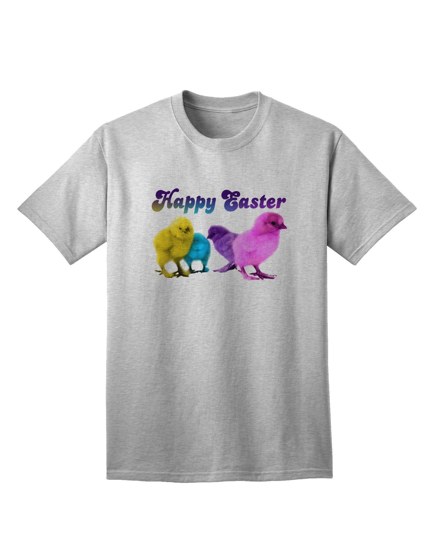 Happy Easter Peepers Adult T-Shirt: Premium Quality, Limited Edition-Mens T-shirts-TooLoud-AshGray-Small-Davson Sales