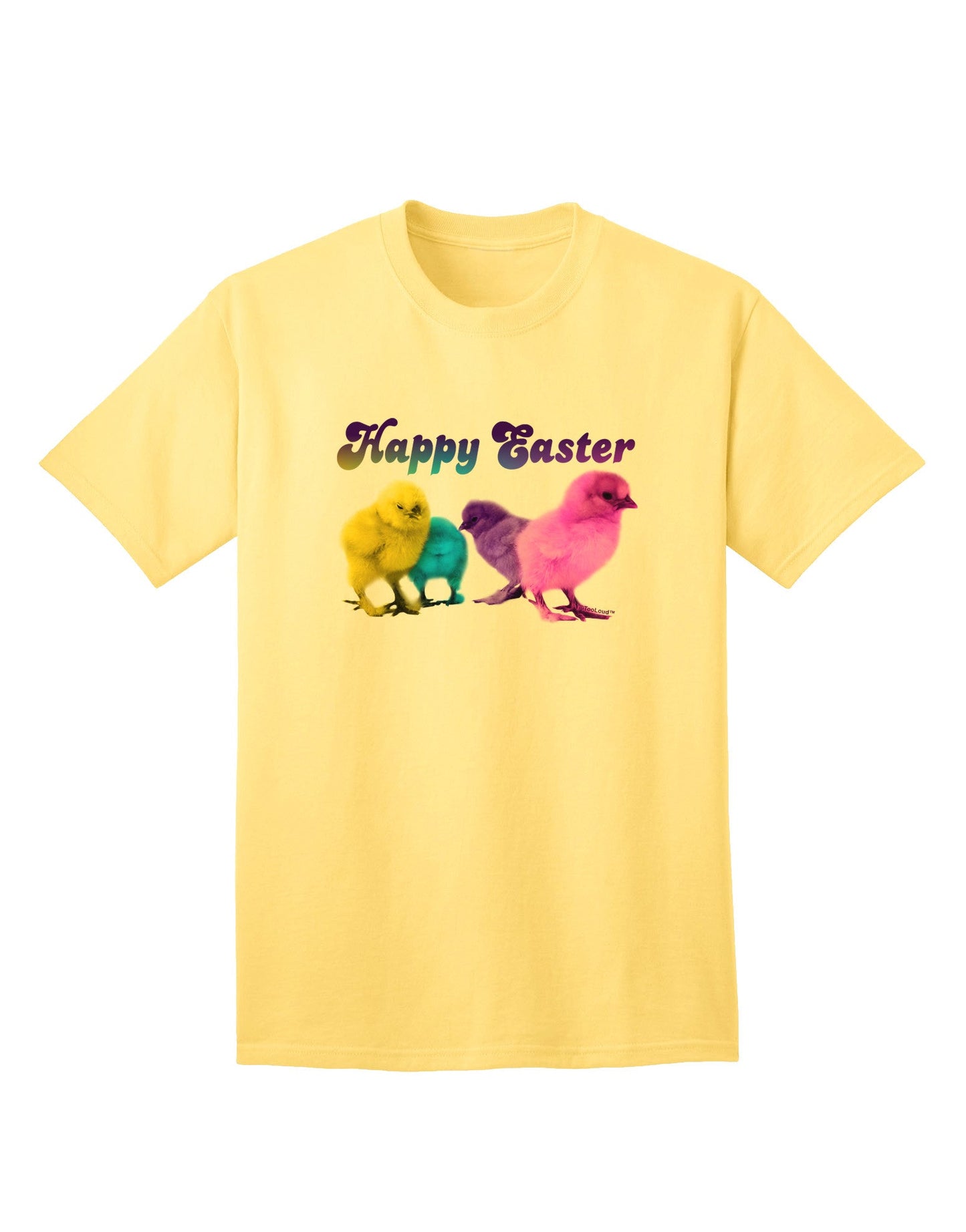 Happy Easter Peepers Adult T-Shirt: Premium Quality, Limited Edition-Mens T-shirts-TooLoud-Yellow-Small-Davson Sales