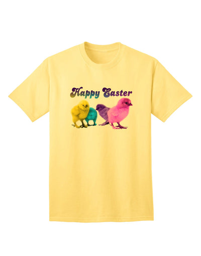 Happy Easter Peepers Adult T-Shirt: Premium Quality, Limited Edition-Mens T-shirts-TooLoud-Yellow-Small-Davson Sales