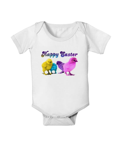 Happy Easter Peepers Baby Romper Bodysuit-Baby Romper-TooLoud-White-06-Months-Davson Sales