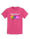 Happy Easter Peepers Childrens Dark T-Shirt-Childrens T-Shirt-TooLoud-Sangria-X-Small-Davson Sales