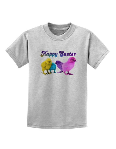 Happy Easter Peepers Childrens T-Shirt-Childrens T-Shirt-TooLoud-AshGray-X-Small-Davson Sales