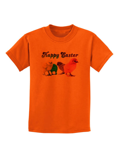 Happy Easter Peepers Childrens T-Shirt-Childrens T-Shirt-TooLoud-Orange-X-Small-Davson Sales