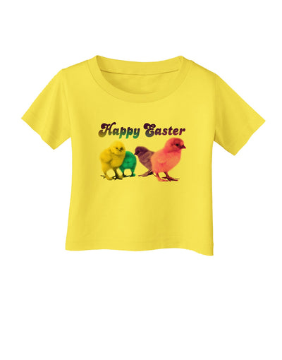 Happy Easter Peepers Infant T-Shirt-Infant T-Shirt-TooLoud-Yellow-06-Months-Davson Sales