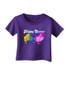 Happy Easter Peepers Infant T-Shirt Dark-Infant T-Shirt-TooLoud-Purple-06-Months-Davson Sales