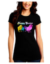 Happy Easter Peepers Juniors Petite Crew Dark T-Shirt-Womens T-Shirt-TooLoud-Black-Juniors Fitted Small-Davson Sales