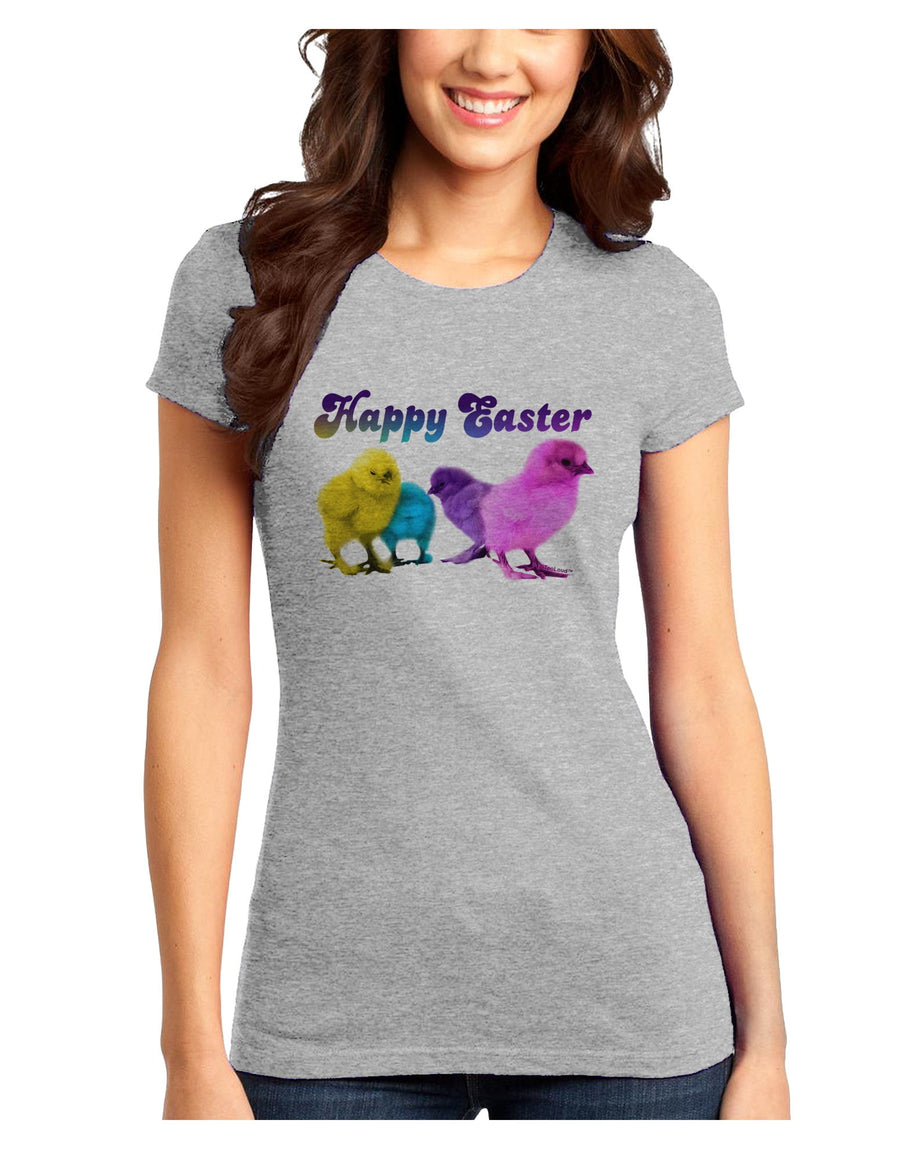 Happy Easter Peepers Juniors Petite T-Shirt-Womens T-Shirt-TooLoud-White-Juniors Fitted X-Small-Davson Sales