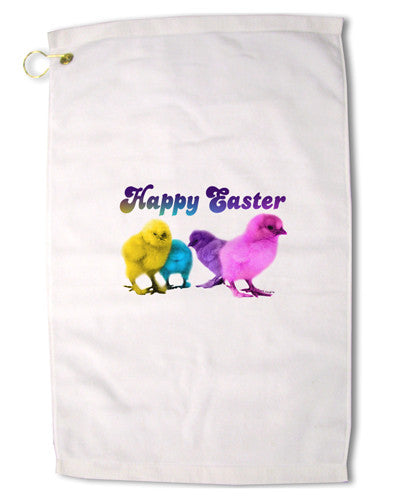 Happy Easter Peepers Premium Cotton Golf Towel - 16" x 25"-Golf Towel-TooLoud-16x25"-Davson Sales