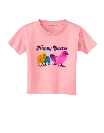 Happy Easter Peepers Toddler T-Shirt-Toddler T-Shirt-TooLoud-Candy-Pink-2T-Davson Sales