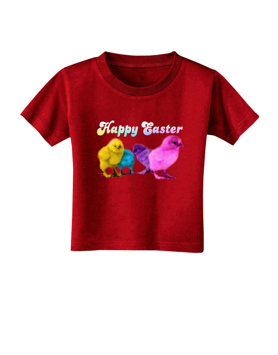 Happy Easter Peepers Toddler T-Shirt Dark-Toddler T-Shirt-TooLoud-Black-2T-Davson Sales