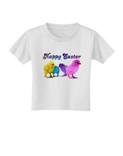 Happy Easter Peepers Toddler T-Shirt-Toddler T-Shirt-TooLoud-White-2T-Davson Sales