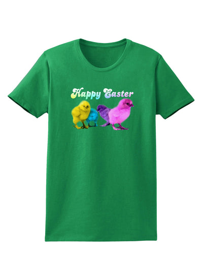 Happy Easter Peepers Womens Dark T-Shirt-Womens T-Shirt-TooLoud-Kelly-Green-X-Small-Davson Sales