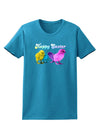 Happy Easter Peepers Womens Dark T-Shirt-Womens T-Shirt-TooLoud-Turquoise-X-Small-Davson Sales