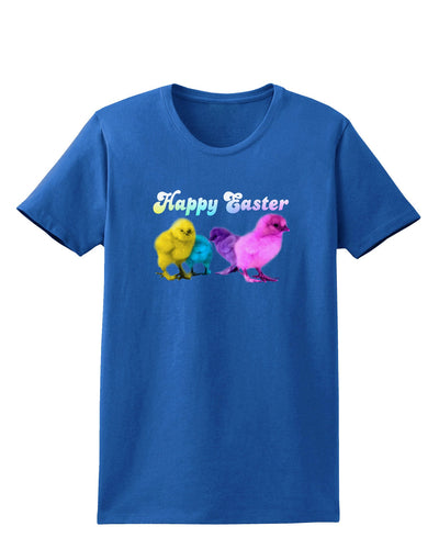 Happy Easter Peepers Womens Dark T-Shirt-Womens T-Shirt-TooLoud-Royal-Blue-X-Small-Davson Sales