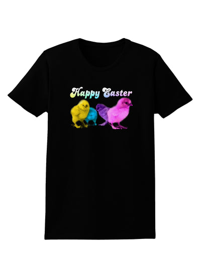 Happy Easter Peepers Womens Dark T-Shirt-Womens T-Shirt-TooLoud-Black-X-Small-Davson Sales