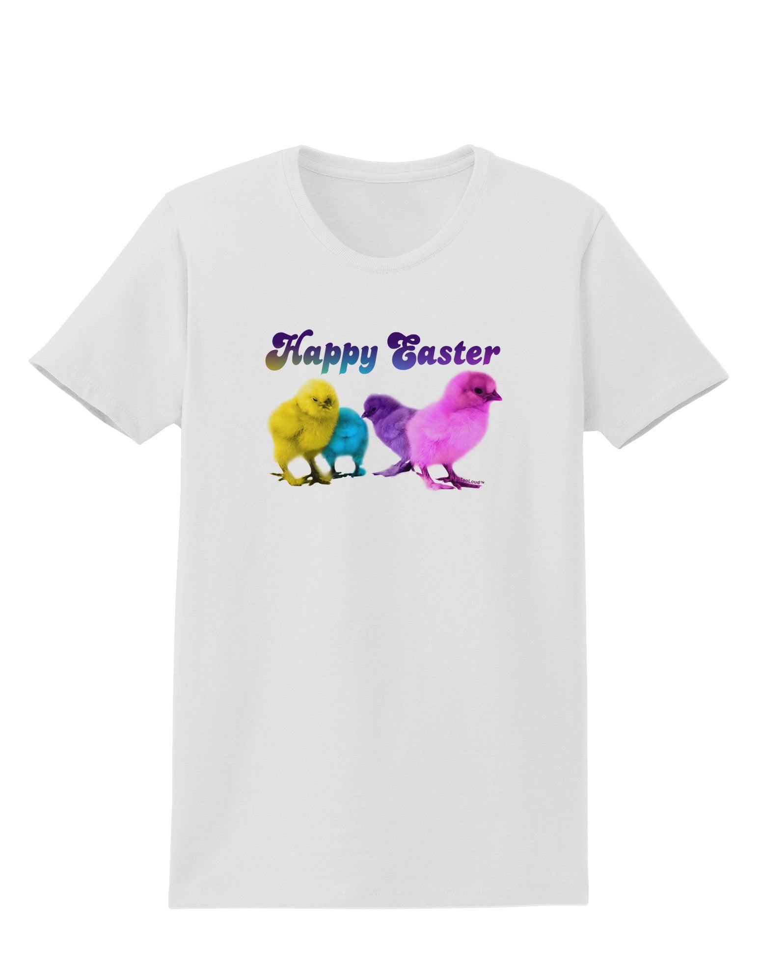 Happy Easter Peepers Womens T-Shirt-Womens T-Shirt-TooLoud-White-X-Small-Davson Sales