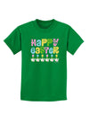 Happy Easter - Tulips Childrens Dark T-Shirt by TooLoud-Childrens T-Shirt-TooLoud-Kelly-Green-X-Small-Davson Sales