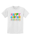 Happy Easter - Tulips Childrens T-Shirt by TooLoud-Childrens T-Shirt-TooLoud-White-X-Small-Davson Sales