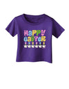 Happy Easter - Tulips Infant T-Shirt Dark by TooLoud-Infant T-Shirt-TooLoud-Purple-06-Months-Davson Sales