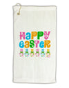 Happy Easter - Tulips Micro Terry Gromet Golf Towel 16 x 25 inch by TooLoud-Golf Towel-TooLoud-White-Davson Sales