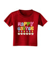 Happy Easter - Tulips Toddler T-Shirt Dark by TooLoud-Toddler T-Shirt-TooLoud-Red-2T-Davson Sales