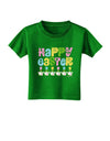 Happy Easter - Tulips Toddler T-Shirt Dark by TooLoud-Toddler T-Shirt-TooLoud-Clover-Green-2T-Davson Sales