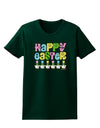 Happy Easter - Tulips Womens Dark T-Shirt by TooLoud-Womens T-Shirt-TooLoud-Forest-Green-Small-Davson Sales