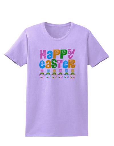 Happy Easter - Tulips Womens T-Shirt by TooLoud-Womens T-Shirt-TooLoud-Lavender-X-Small-Davson Sales