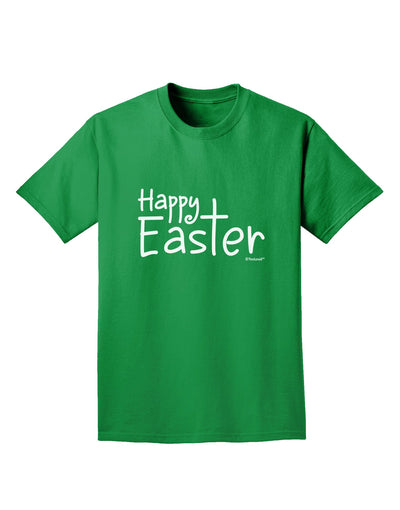 Happy Easter with Cross Adult Dark T-Shirt by TooLoud-Mens T-Shirt-TooLoud-Kelly-Green-Small-Davson Sales