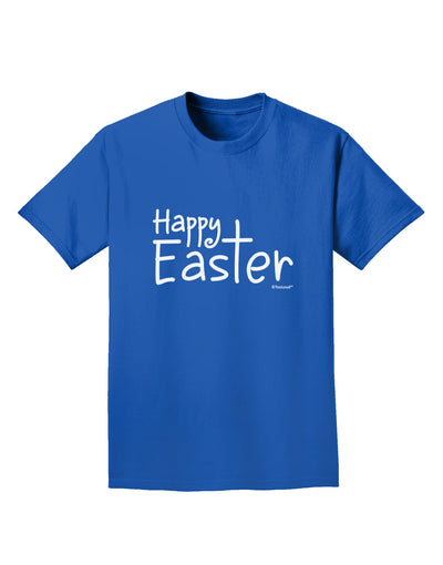 Happy Easter with Cross Adult Dark T-Shirt by TooLoud-Mens T-Shirt-TooLoud-Royal-Blue-Small-Davson Sales