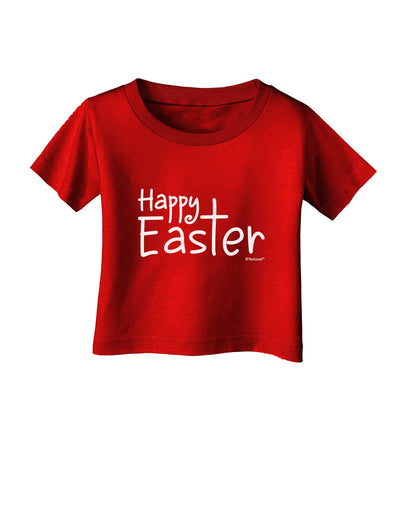 Happy Easter with Cross Infant T-Shirt Dark by TooLoud-Infant T-Shirt-TooLoud-Red-06-Months-Davson Sales